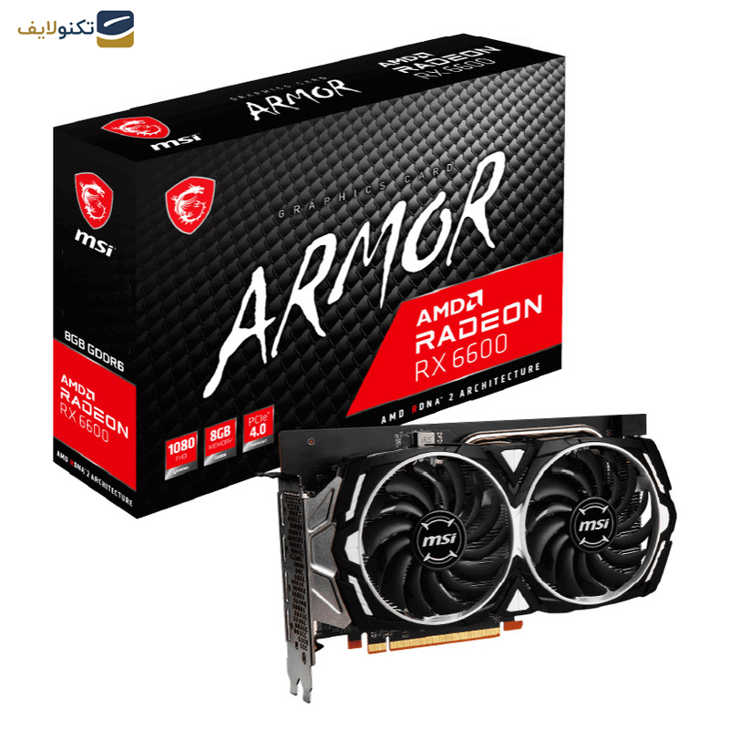 کارت گرافیک ام اس آی مدل Radeon RX 6600 ARMOR 8G کارت گرافیک ام اس آی مدل Radeon RX 6600 ARMOR 8G