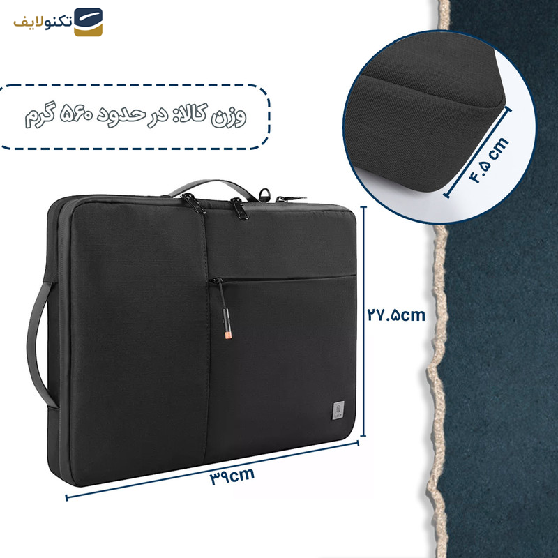 کیف لپ تاپ ویوو مدل Alpha Double Layer Sleeve مناسب برای لپ تاپ 15.6 اینچی کیف لپ تاپ ویوو مدل Alpha Double Layer Sleeve مناسب برای لپ تاپ 15.6 اینچی