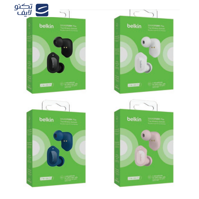 هندزفری بلوتوثی بلکین مدل AUC005btWH SoundForm Play هندزفری بلوتوثی بلکین مدل AUC005btWH SoundForm Play