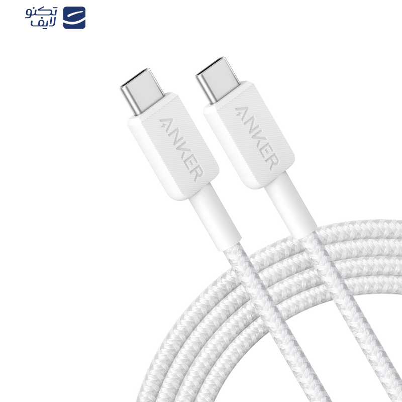 کابل تبدیل USB-C به USB-C انکر مدل A81F6 طول 1.8 متر کابل تبدیل USB-C به USB-C انکر مدل A81F6 طول 1.8 متر