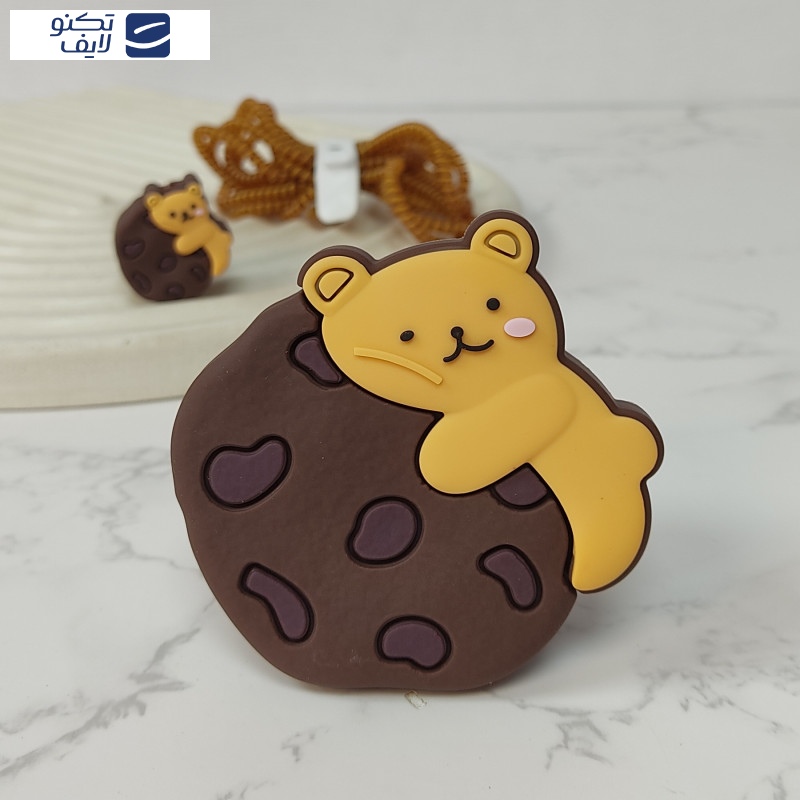 کاور شارژر دیواری اپیکوی مدل Cookie Bear به همراه محافظ کابل کاور شارژر دیواری اپیکوی مدل Cookie Bear به همراه محافظ کابل