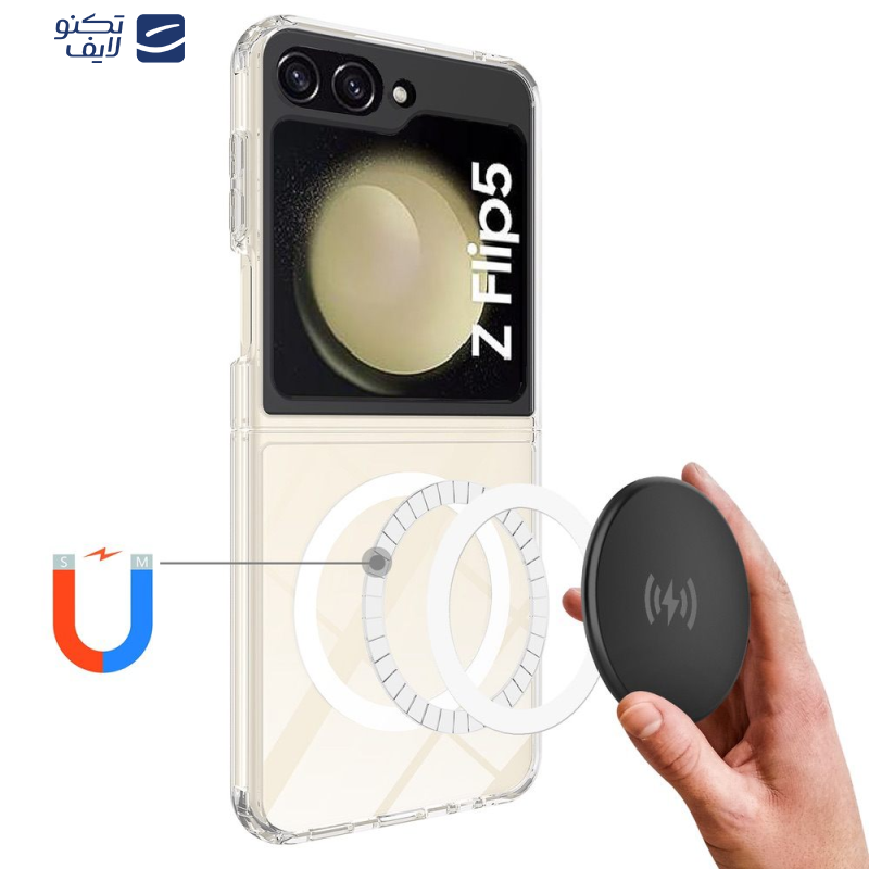 کاور اپیکوی مدل AntiShock-MagSafe مناسب برای گوشی موبایل سامسونگ Galaxy Z Flip 5 کاور اپیکوی مدل AntiShock-MagSafe مناسب برای گوشی موبایل سامسونگ Galaxy Z Flip 5