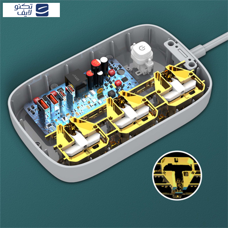 چندراهی برق الدینیو مدل 65W-SC3416 چندراهی برق الدینیو مدل 65W-SC3416