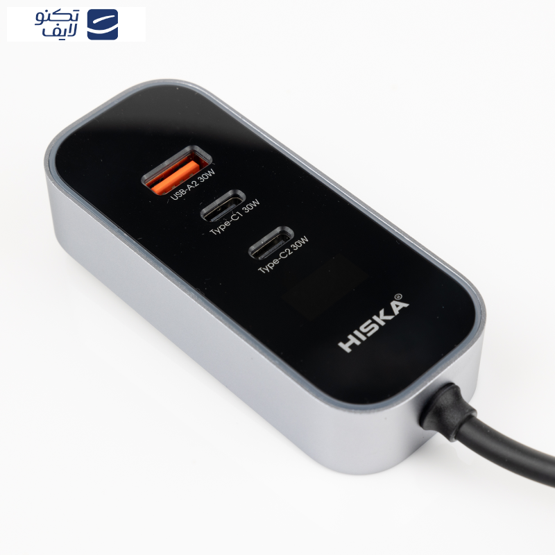 شارژر فندکی 120 وات هیسکا مدل HCC-328 شارژر فندکی 120 وات هیسکا مدل HCC-328