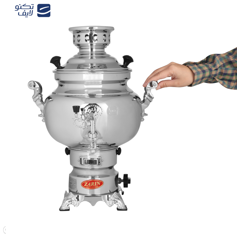 سماور گازی زرین مدل دینا کد 212 ظرفیت 8 لیتر سماور گازی زرین مدل دینا کد 212 ظرفیت 8 لیتر