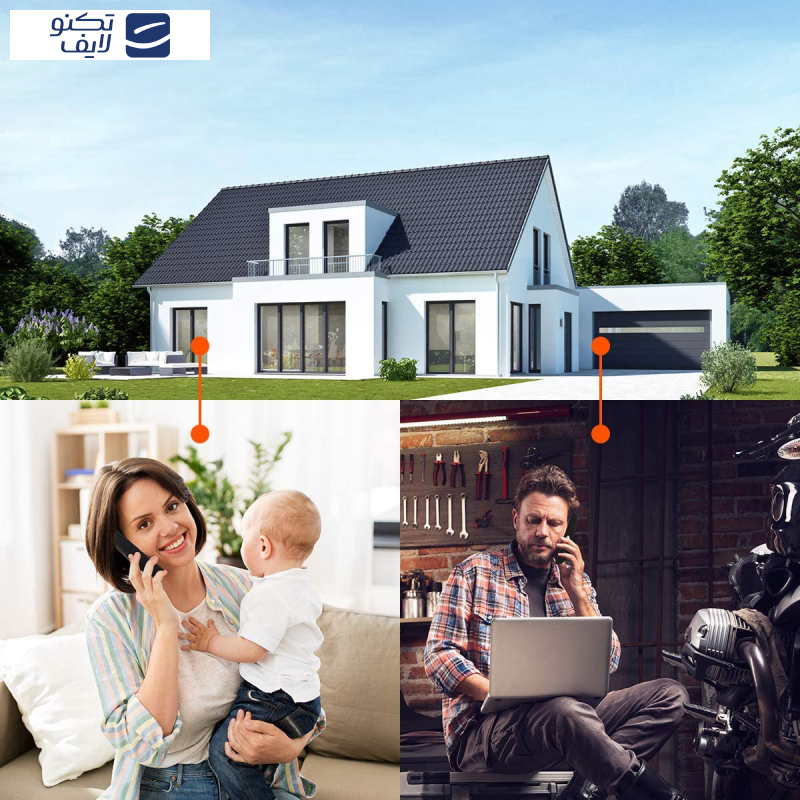 تلفن بی سیم منشی دار گیگاست مدل A220A Duo تلفن بی سیم منشی دار گیگاست مدل A220A Duo