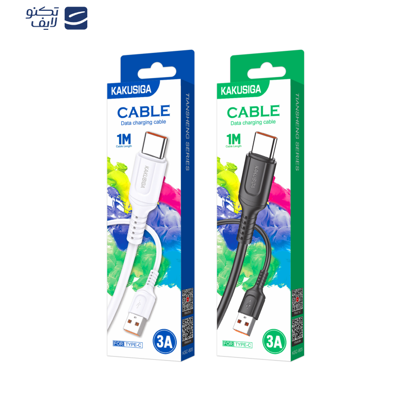 کابل تبدیل USB به USB-C کاکوسیگا مدل KSC-805 طول 1 متر کابل تبدیل USB به USB-C کاکوسیگا مدل KSC-805 طول 1 متر
