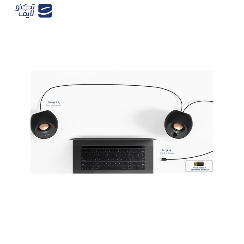 اسپیکر دسکتاپ کریتیو مدل Pebble V3 اسپیکر دسکتاپ کریتیو مدل Pebble V3