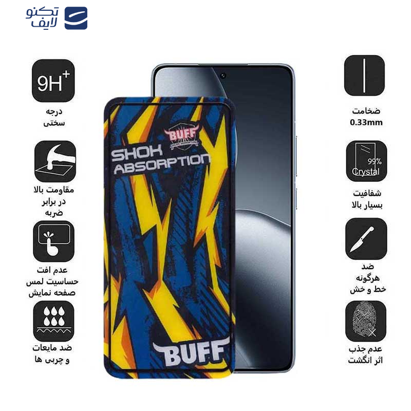 محافظ صفحه نمایش بوف مدل Shock-Shock-G مناسب برای گوشی موبایل شیائومی 14T Pro / 14T / Redmi K70 Ultra	 محافظ صفحه نمایش بوف مدل Shock-Shock-G مناسب برای گوشی موبایل شیائومی 14T Pro / 14T / Redmi K70 Ultra