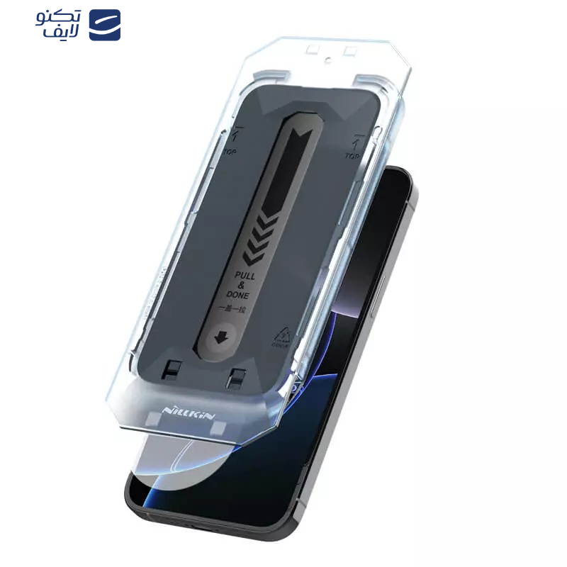محافظ صفحه نمایش حریم شخصی نیلکین مدل Guardian Privacy مناسب برای گوشی موبایل اپل iPhone 16 Pro Max به همراه کیت نصب محافظ صفحه نمایش حریم شخصی نیلکین مدل Guardian Privacy مناسب برای گوشی موبایل اپل iPhone 16 Pro Max به همراه کیت نصب