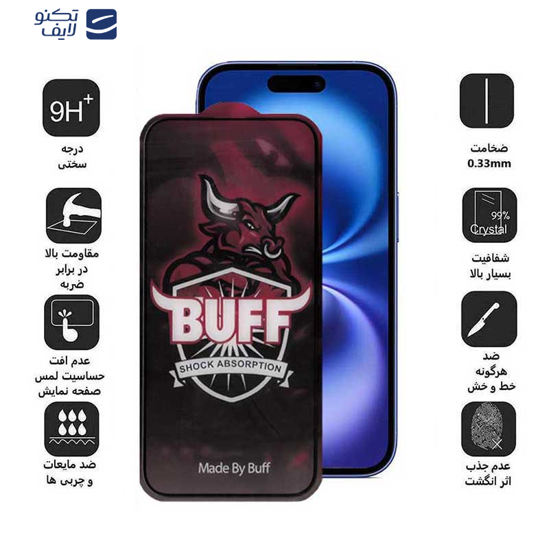 محافظ صفحه نمایش حریم شخصی بوف مدل Privacy Pro Plus-G مناسب برای گوشی موبایل اپل iPhone 16 / 15 محافظ صفحه نمایش حریم شخصی بوف مدل Privacy Pro Plus-G مناسب برای گوشی موبایل اپل iPhone 16 / 15