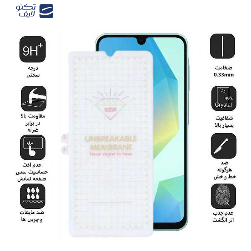 محافظ صفحه نمایش بوف مدل Hydrogel مناسب برای گوشی موبایل سامسونگ Galaxy A16 5G/ A16 4G محافظ صفحه نمایش بوف مدل Hydrogel مناسب برای گوشی موبایل سامسونگ Galaxy A16 5G/ A16 4G