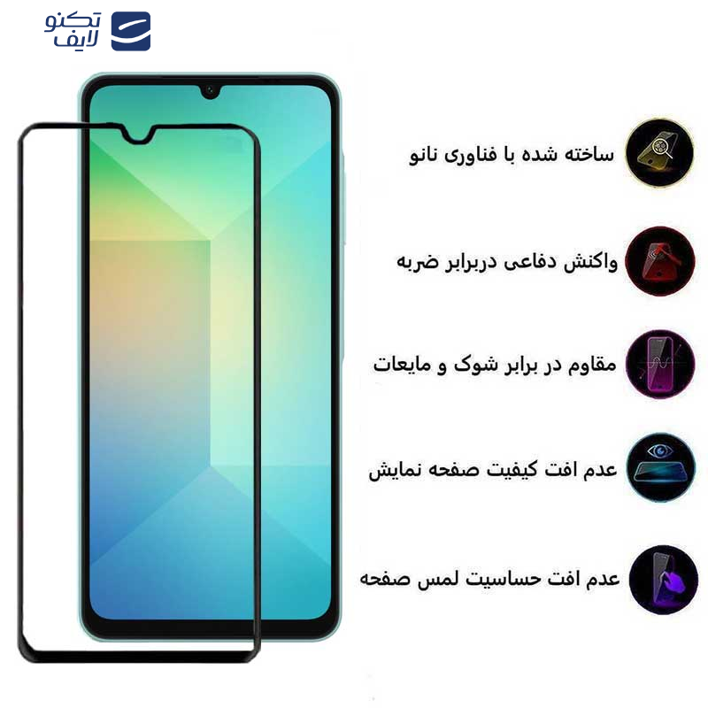 محافظ صفحه نمایش بوف مدل 5D مناسب برای گوشی موبایل سامسونگ Galaxy A06/A06s/A05s/A05/F05 محافظ صفحه نمایش بوف مدل 5D مناسب برای گوشی موبایل سامسونگ Galaxy A06/A06s/A05s/A05/F05