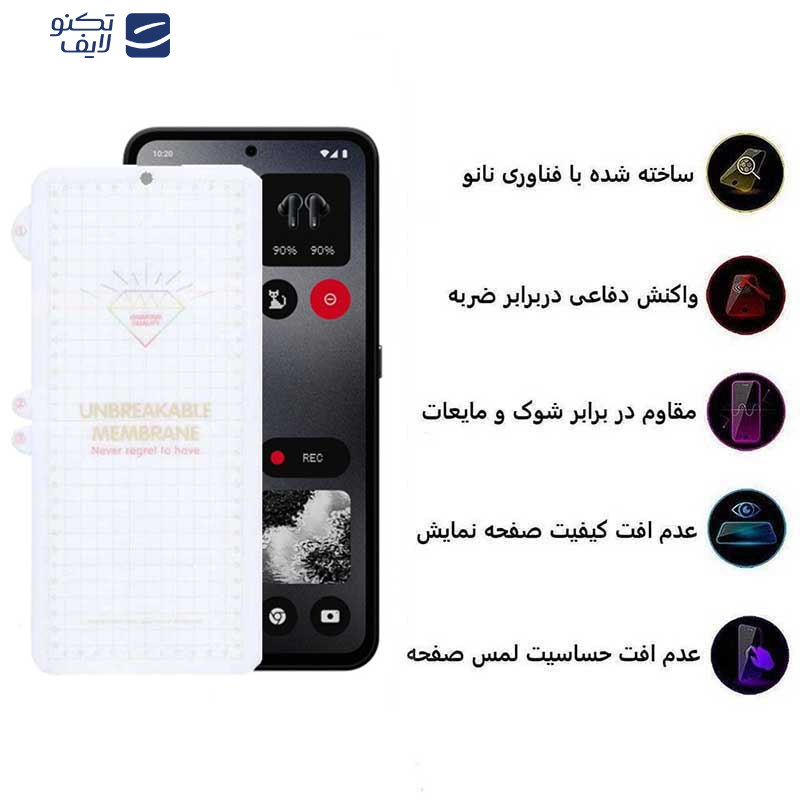 محافظ صفحه نمایش بوف مدل Hydrogel-G مناسب برای گوشی موبایل ناتینگ فون CMF 1 محافظ صفحه نمایش بوف مدل Hydrogel-G مناسب برای گوشی موبایل ناتینگ فون CMF 1