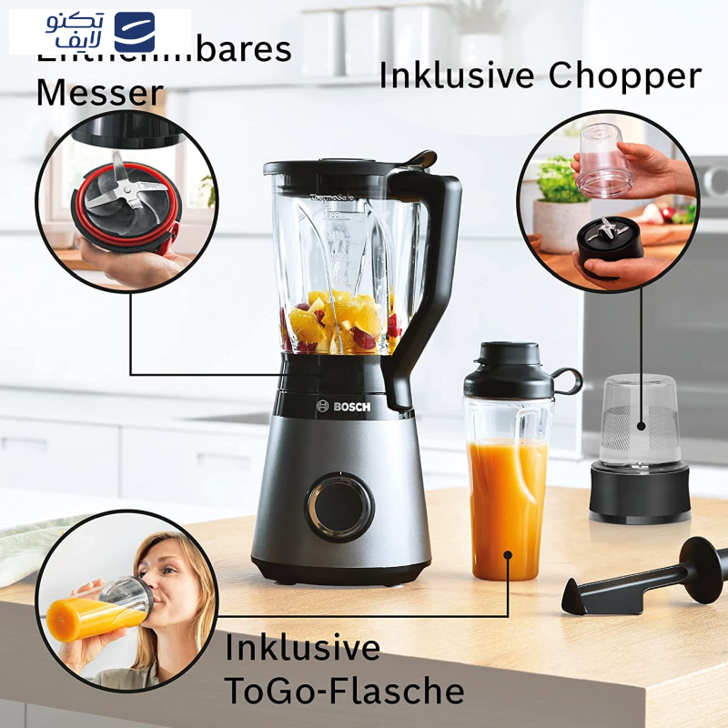 مخلوط کن و آسیاب کن بوش مدل MMB6177S مخلوط کن و آسیاب کن بوش مدل MMB6177S