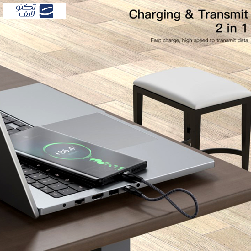 کابل تبدیل usb-C به usb-C یسیدو مدل CA83 طول 0.3 متر کابل تبدیل usb-C به usb-C یسیدو مدل CA83 طول 0.3 متر