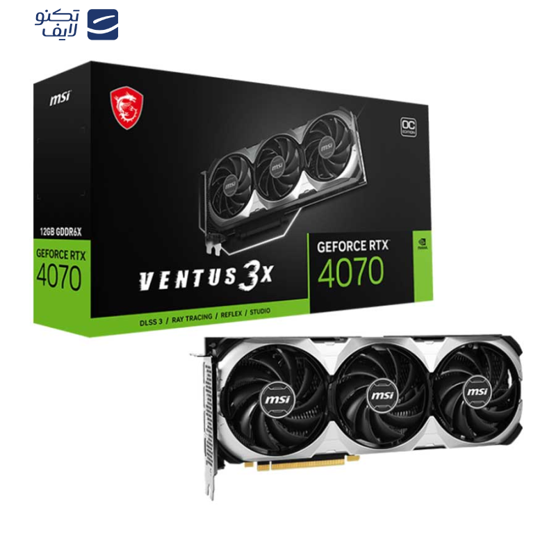 کارت گرافیک ام اس آی مدل GeForce RTX 4070 VENTUS 3X 12G OC GDDR6X کارت گرافیک ام اس آی مدل GeForce RTX 4070 VENTUS 3X 12G OC GDDR6X