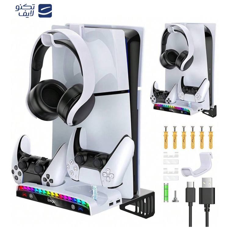 پایه و شارژر دیواری دسته PS5 آی پگا مدل PG-P5S011 پایه و شارژر دیواری دسته PS5 آی پگا مدل PG-P5S011