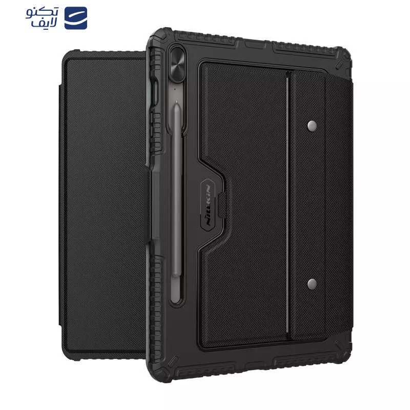 کیف کلاسوری کیبورددار نیلکین مدل Bumper Combo Backlit Keyboard مناسب برای تبلت سامسونگ Galaxy S9 Fe Plus کیف کلاسوری کیبورددار نیلکین مدل Bumper Combo Backlit Keyboard مناسب برای تبلت سامسونگ Galaxy S9 Fe Plus