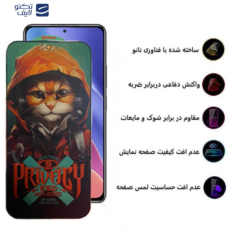 محافظ صفحه نمایش حریم شخصی اپیکوی مدل Privacy Hoodie Cat مناسب برای گوشی موبایل شیائومی Redmi K40 Ultra / K40 Gaming / K40 Pro Plus / K40 Pro / K40S / K40 محافظ صفحه نمایش حریم شخصی اپیکوی مدل Privacy Hoodie Cat مناسب برای گوشی موبایل شیائومی Redmi K40 Ultra / K40 Gaming / K40 Pro Plus / K40 Pro / K40S / K40