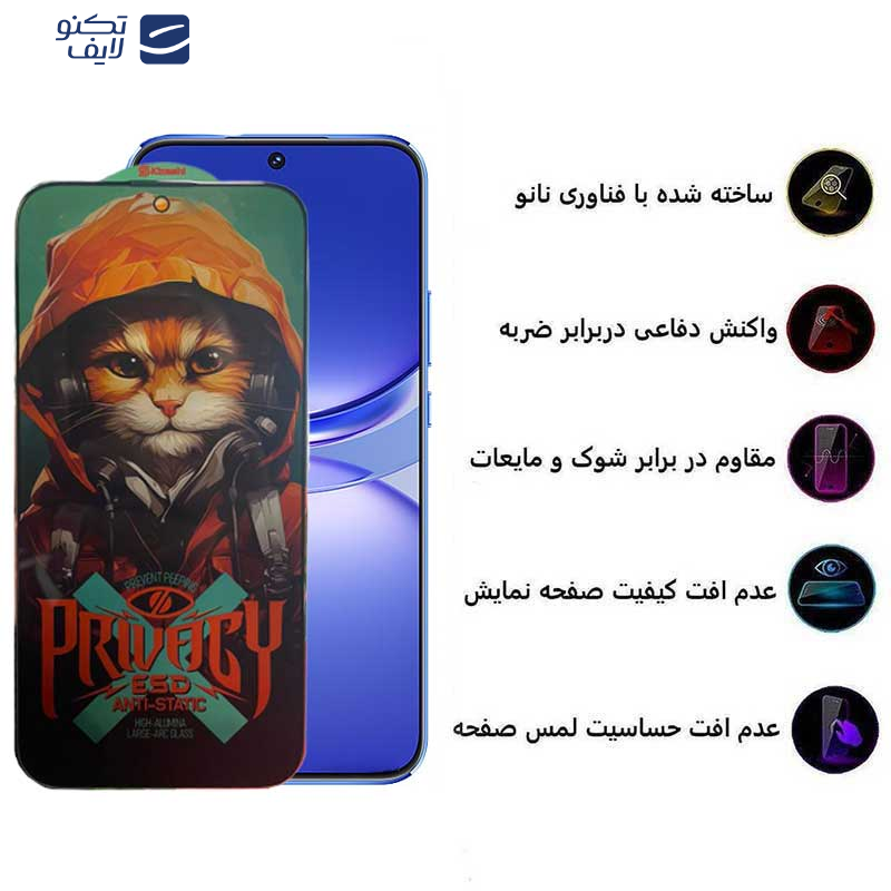 محافظ صفحه نمایش حریم شخصی اپیکوی مدل Privacy Hoodie Cat مناسب برای گوشی موبایل هوآوی Nova 12s / Nova 12i / Pura 70 Pro / Pura 70 Ultra محافظ صفحه نمایش حریم شخصی اپیکوی مدل Privacy Hoodie Cat مناسب برای گوشی موبایل هوآوی Nova 12s / Nova 12i / Pura 70 Pro / Pura 70 Ultra