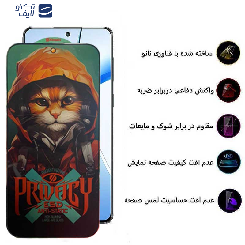محافظ صفحه نمایش حریم شخصی اپیکوی مدل Privacy Hoodie Cat مناسب برای گوشی موبایل وان پلاس Nord CE4/ Nord CE3/ 10R/ 10T/ Ace Pro/ Ace/ 10R 150W محافظ صفحه نمایش حریم شخصی اپیکوی مدل Privacy Hoodie Cat مناسب برای گوشی موبایل وان پلاس Nord CE4/ Nord CE3/ 10R/ 10T/ Ace Pro/ Ace/ 10R 150W