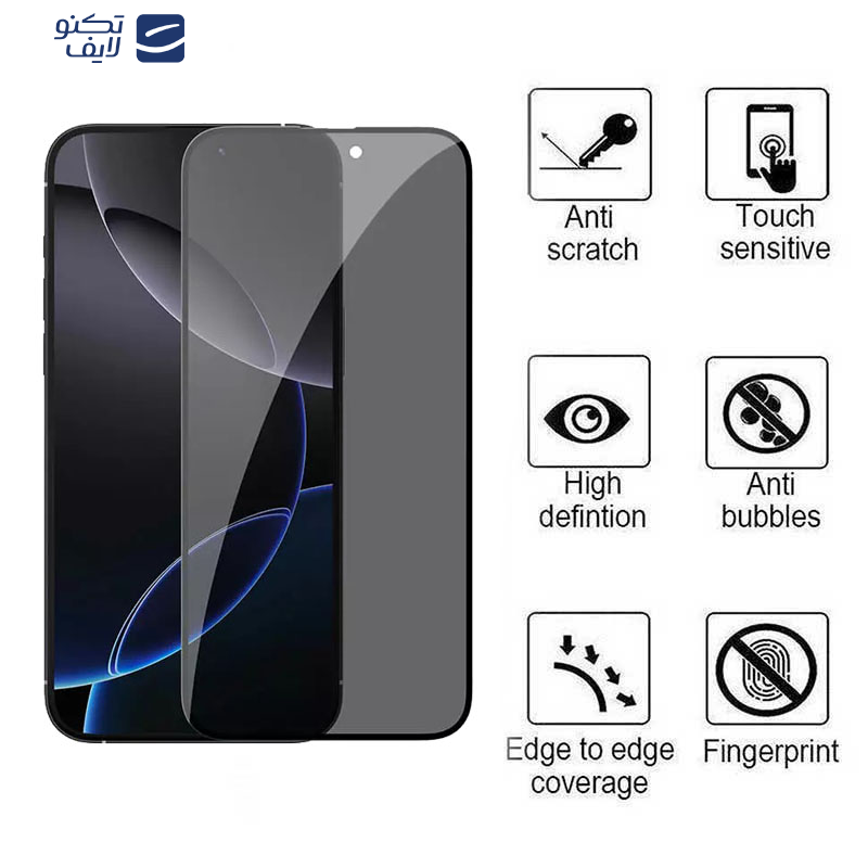 محافظ صفحه نمایش حریم شخصی اپیکوی مدل Privacy مناسب برای گوشی موبایل اپل iPhone 16 Pro محافظ صفحه نمایش حریم شخصی اپیکوی مدل Privacy مناسب برای گوشی موبایل اپل iPhone 16 Pro