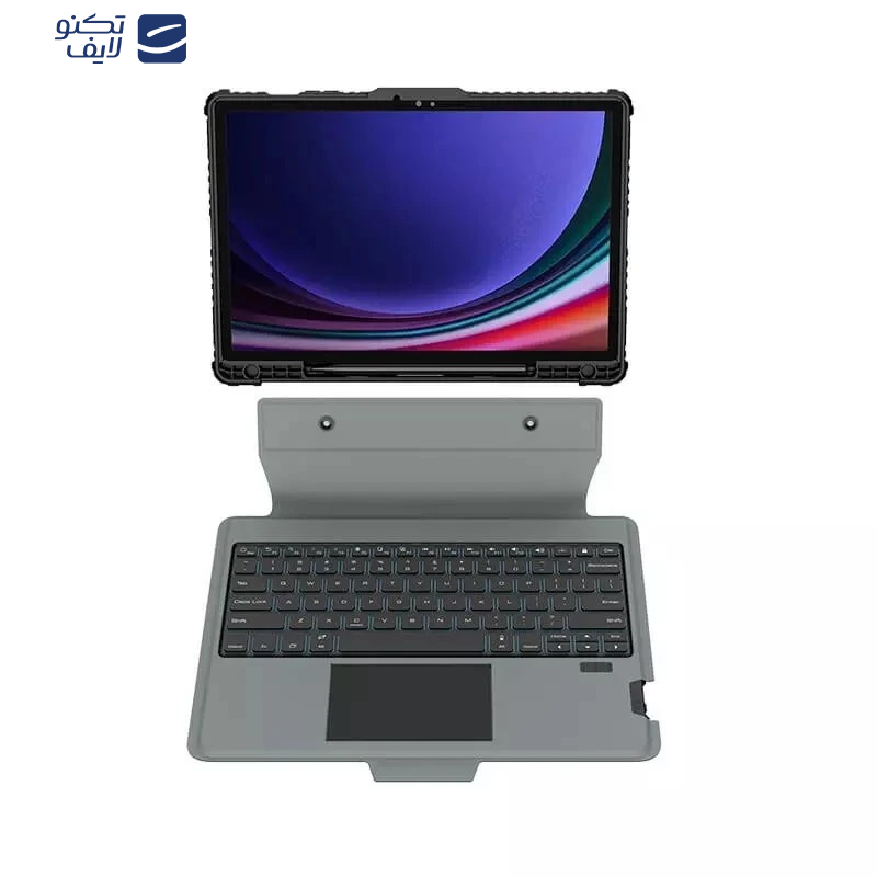 کیف کلاسوری کیبورددار نیلکین مدل Bumper Combo Backlit Keyboard مناسب برای تبلت سامسونگ Galaxy Tab S10 Plus/S9 Plus/S8 Plus/S7 Plus/S7 Fe کیف کلاسوری کیبورددار نیلکین مدل Bumper Combo Backlit Keyboard مناسب برای تبلت سامسونگ Galaxy Tab S10 Plus/S9 Plus/S8 Plus/S7 Plus/S7 Fe