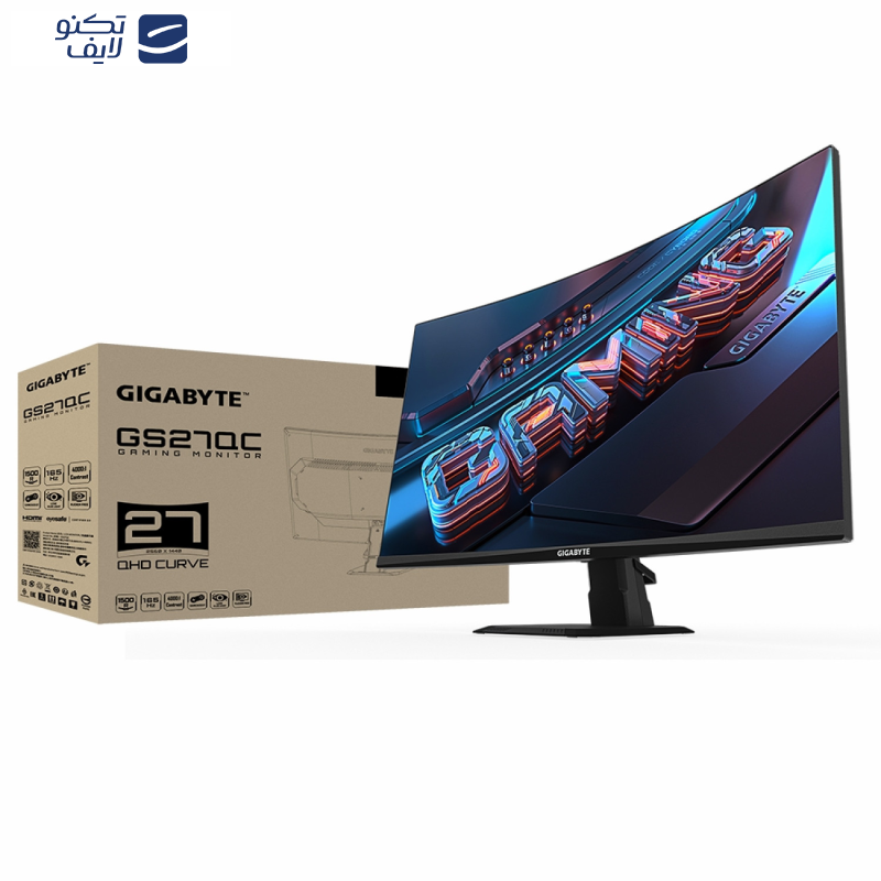 مانیتور گیمینگ گیگابایت مدل GS27QC-EK سایز 27 اینچ مانیتور گیمینگ گیگابایت مدل GS27QC-EK سایز 27 اینچ