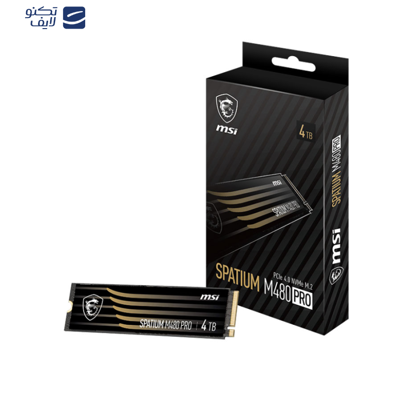 اس اس دی اینترنال ام اس آی مدل SPATIUM M480 PRO PCIe 4.0 NVMe M.2 ظرفیت 4 ترابایت اس اس دی اینترنال ام اس آی مدل SPATIUM M480 PRO PCIe 4.0 NVMe M.2 ظرفیت 4 ترابایت