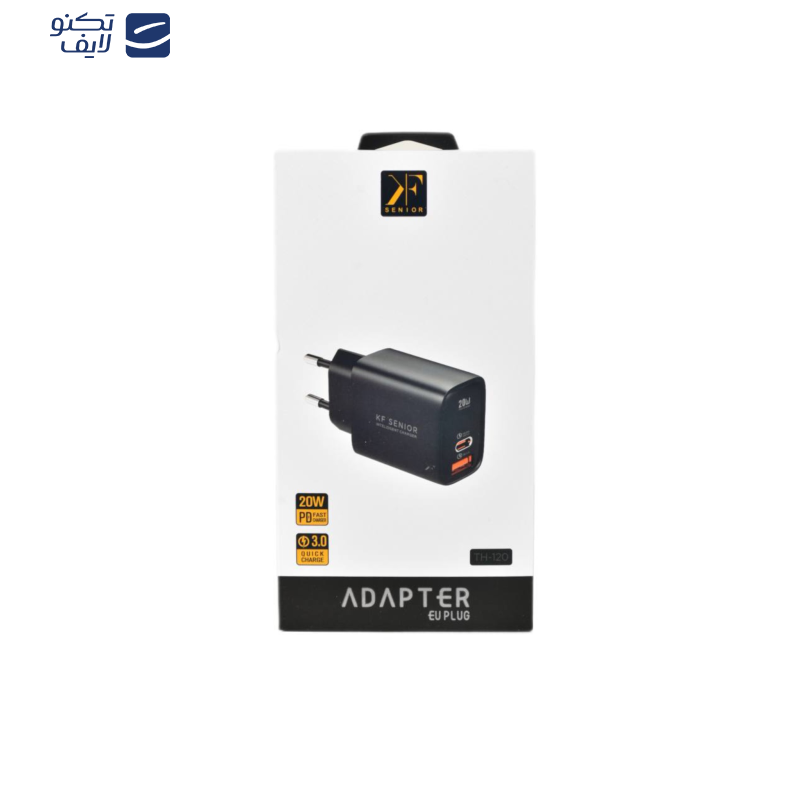 شارژر دیواری 20وات کی اف-سنیور مدل TH-120 شارژر دیواری 20وات کی اف-سنیور مدل TH-120