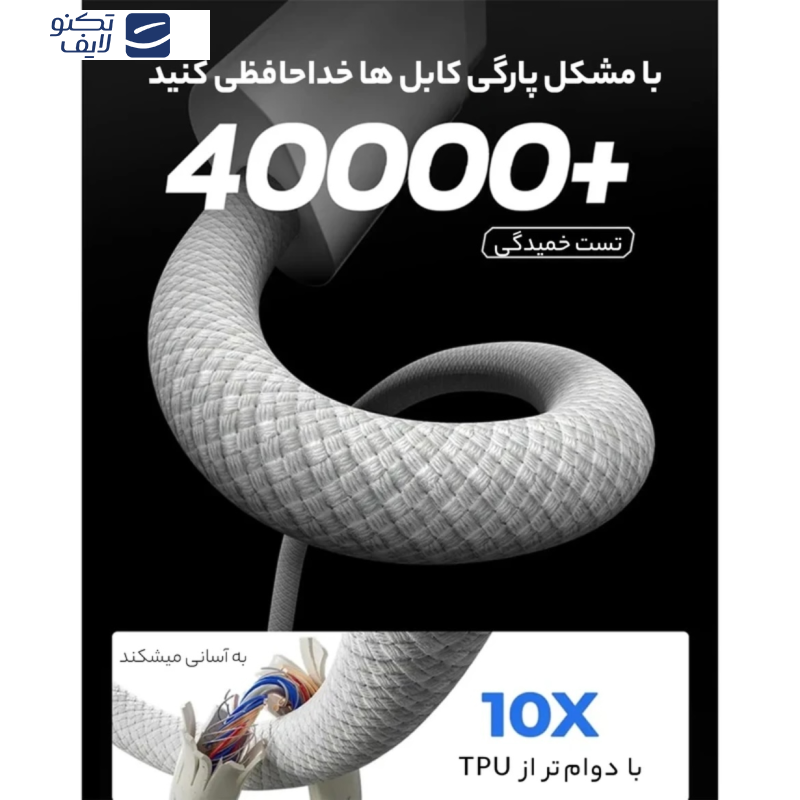 کابل USB-C مدل iPhone 15 طول 1 متر کابل USB-C مدل iPhone 15 طول 1 متر