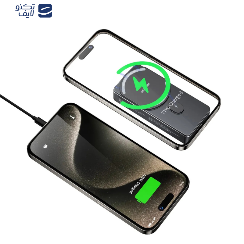 پاوربانک مگ سیف گرین مدل MILTON ظرفیت 10000 میلی آمپر پاوربانک مگ سیف گرین مدل MILTON ظرفیت 10000 میلی آمپر