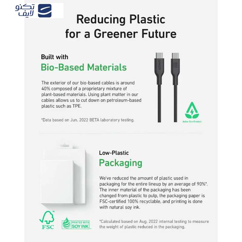 کابل USB-C انکر مدل A80F2H11 طول 1.83 متر کابل USB-C انکر مدل A80F2H11 طول 1.83 متر
