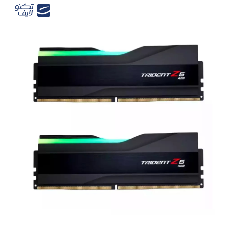 رم دسکتاپ DDR5 دوکاناله 6000 مگاهرتز CL36 جی اسکیل مدل TRIDENT Z5 RGB Black ظرفیت 64 گیگابایت رم دسکتاپ DDR5 دوکاناله 6000 مگاهرتز CL36 جی اسکیل مدل TRIDENT Z5 RGB Black ظرفیت 64 گیگابایت