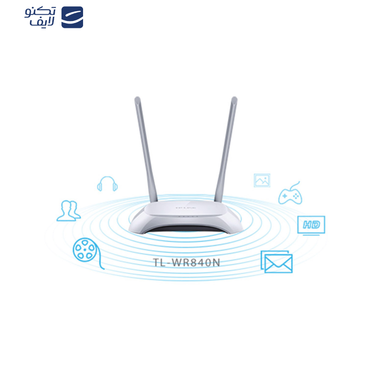 روتر بیسیم 300Mbps تی پی-لینک مدل TL-WR840N روتر بیسیم 300Mbps تی پی-لینک مدل TL-WR840N