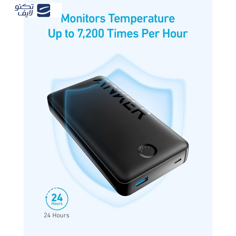 پاوربانک انکر مدل A1286 ظرفیت 20000 میلی آمپر ساعت