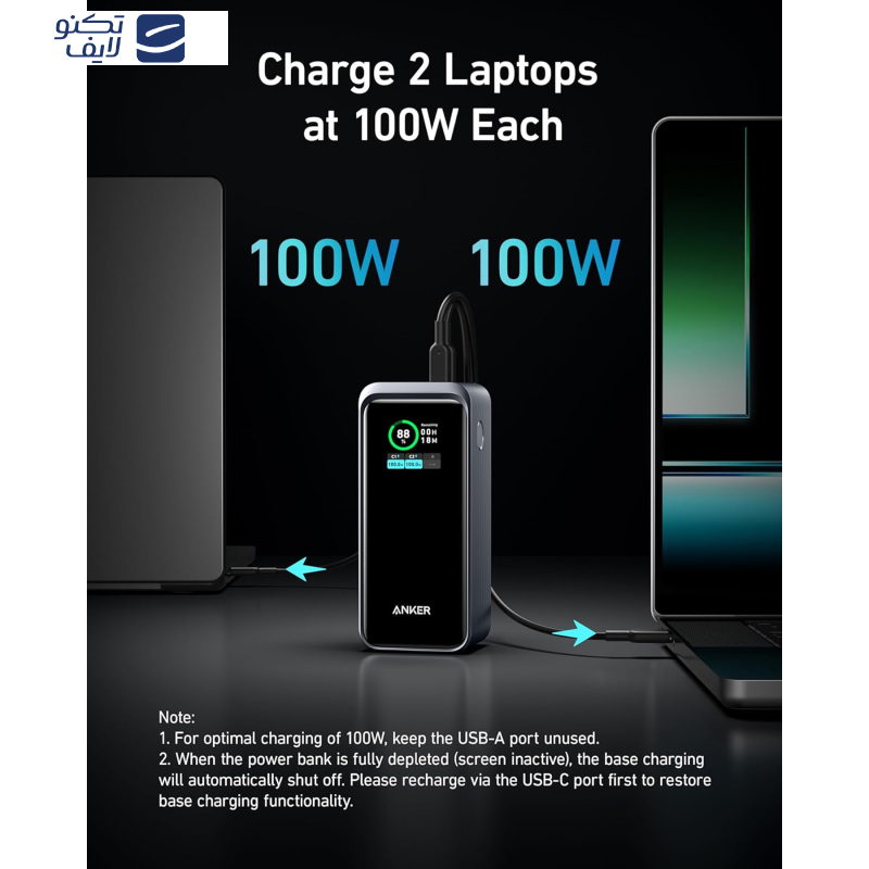 پاوربانک انکر مدل A1336 ظرفیت 20000 میلی آمپر ساعت پاوربانک انکر مدل A1336 ظرفیت 20000 میلی آمپر ساعت