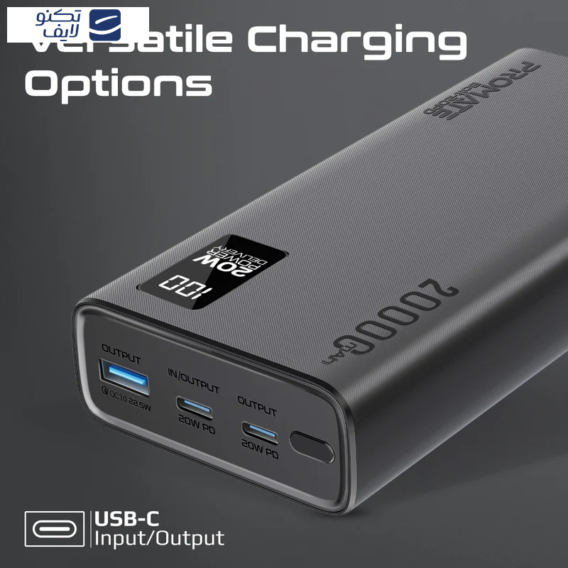 پاوربانک پرومیت مدل BOLT-20PD ظرفیت 20000 میلی آمپر ساعت پاوربانک پرومیت مدل BOLT-20PD ظرفیت 20000 میلی آمپر ساعت