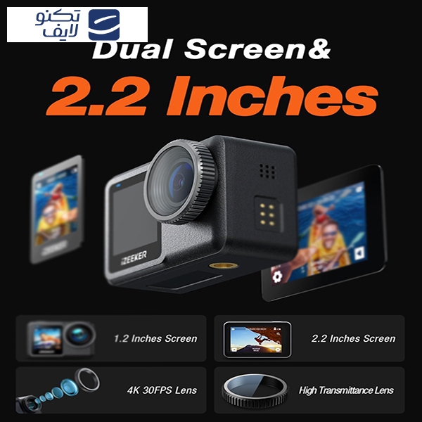 دوربین فیلم برداری ورزشی آی زیکر مدل iA400 دوربین فیلم برداری ورزشی آی زیکر مدل iA400