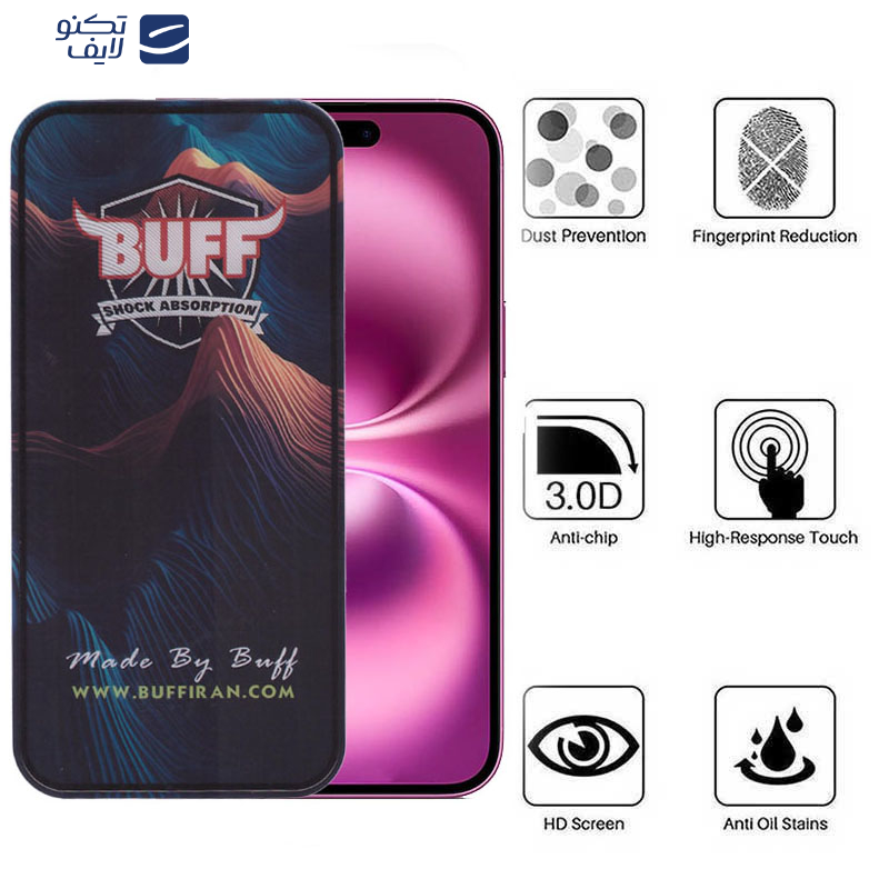 محافظ صفحه نمایش 5D بوف مدل Mountain-G مناسب برای گوشی موبایل اپل iPhone 16 Plus محافظ صفحه نمایش 5D بوف مدل Mountain-G مناسب برای گوشی موبایل اپل iPhone 16 Plus