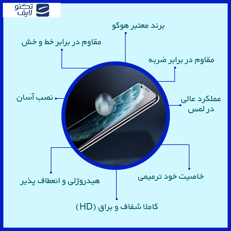 محافظ صفحه نمایش شفاف هوکو مدل HyGEL مناسب برای گوشی موبایل شیائومی Poco F5 Pro محافظ صفحه نمایش شفاف هوکو مدل HyGEL مناسب برای گوشی موبایل شیائومی Poco F5 Pro