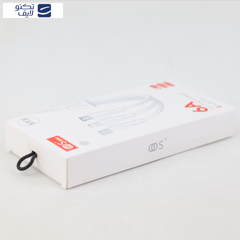 کابل تبدیل USB به لایتنینگ/USB-C/microUSB اووس مدل SY3 طول 1.18 متر کابل تبدیل USB به لایتنینگ/USB-C/microUSB اووس مدل SY3 طول 1.18 متر