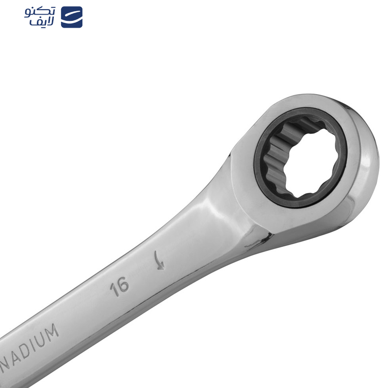 آچار یکسر تخت و یک سر جغجغه رونیکس مدل RH-2166 سایز 16 آچار یکسر تخت و یک سر جغجغه رونیکس مدل RH-2166 سایز 16