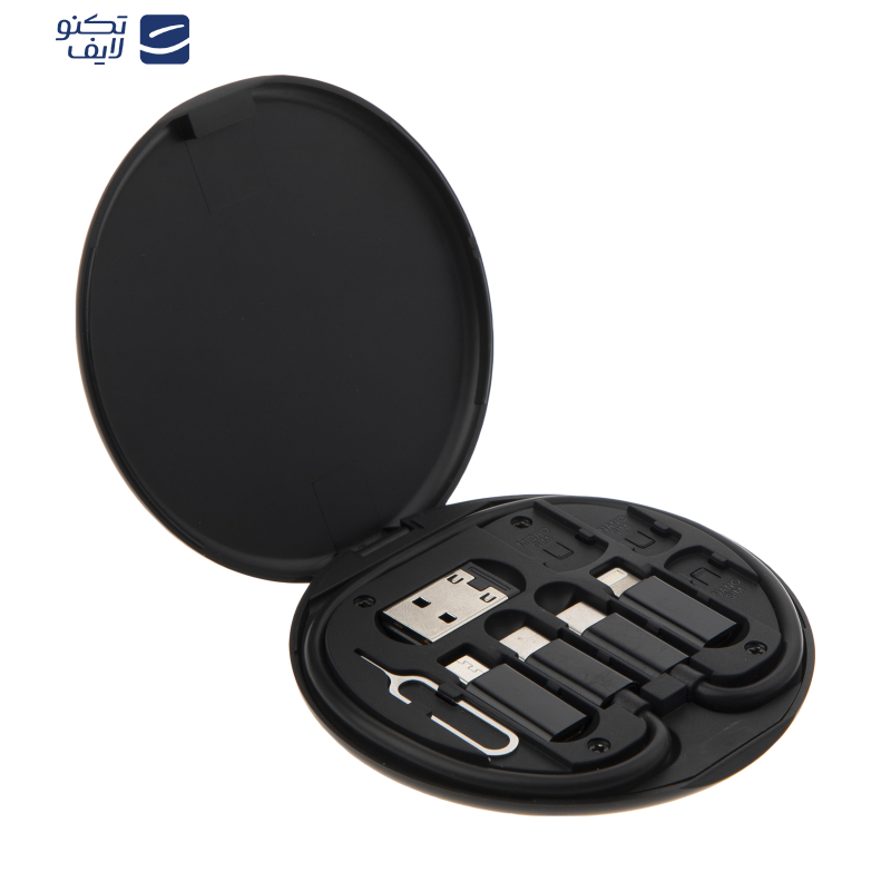 کابل تبدیل USB-C به USB-C / لایتنینگ / USB / micro USB جی بی کیو مدل MAD-01 طول 0.23 متر کابل تبدیل USB-C به USB-C / لایتنینگ / USB / micro USB جی بی کیو مدل MAD-01 طول 0.23 متر