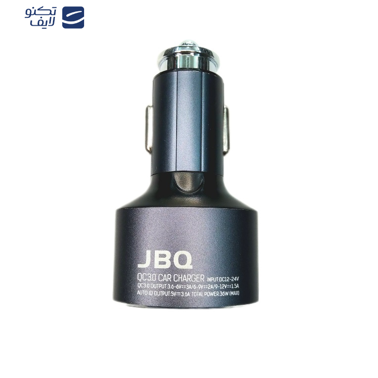 شارژر فندکی جی بی کیو مدل c7030 jBQ به همراه  کابل تبدیل لایتنینگ شارژر فندکی جی بی کیو مدل c7030 jBQ به همراه  کابل تبدیل لایتنینگ