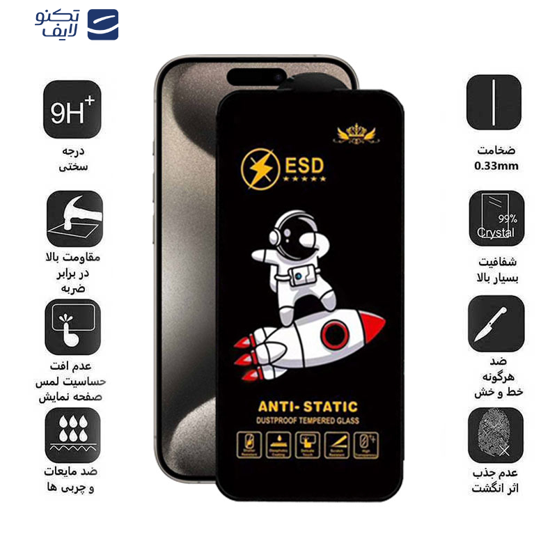 محافظ صفحه نمایش اپیکوی مدل Spaceship مناسب برای گوشی موبایل اپل iPhone 15 Pro Max محافظ صفحه نمایش اپیکوی مدل Spaceship مناسب برای گوشی موبایل اپل iPhone 15 Pro Max