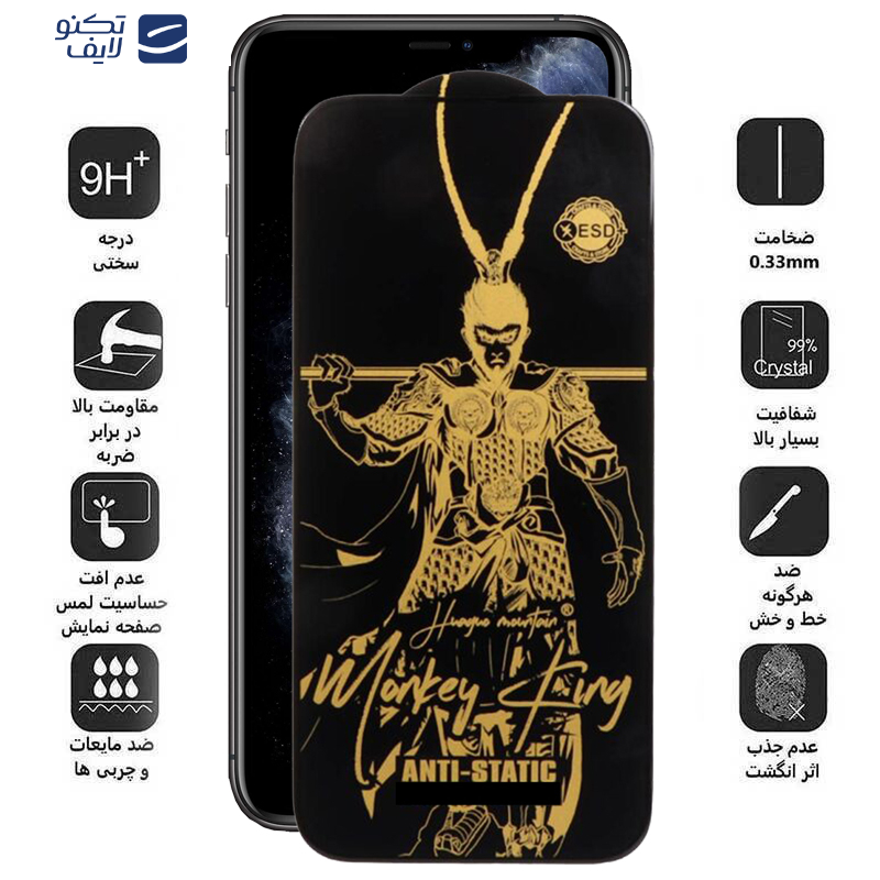 محافظ صفحه نمایش اپیکوی مدل Wukong ESD مناسب برای گوشی موبایل اپل  iPhone 11 Pro Max/XS Max