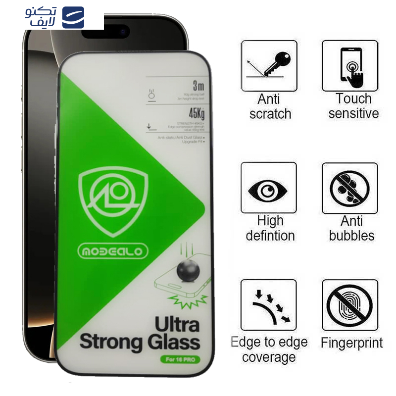 محافظ صفحه نمایش اپیکوی مدل Ultra Strong Glass مناسب برای گوشی موبایل اپل iPhone 16 Pro محافظ صفحه نمایش اپیکوی مدل Ultra Strong Glass مناسب برای گوشی موبایل اپل iPhone 16 Pro
