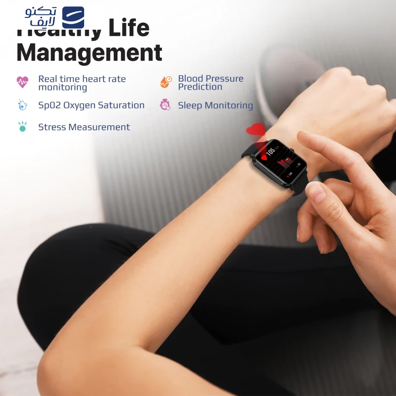 ساعت هوشمند پرومیت مدل PROWATCH-M18.BLACK ساعت هوشمند پرومیت مدل PROWATCH-M18.BLACK